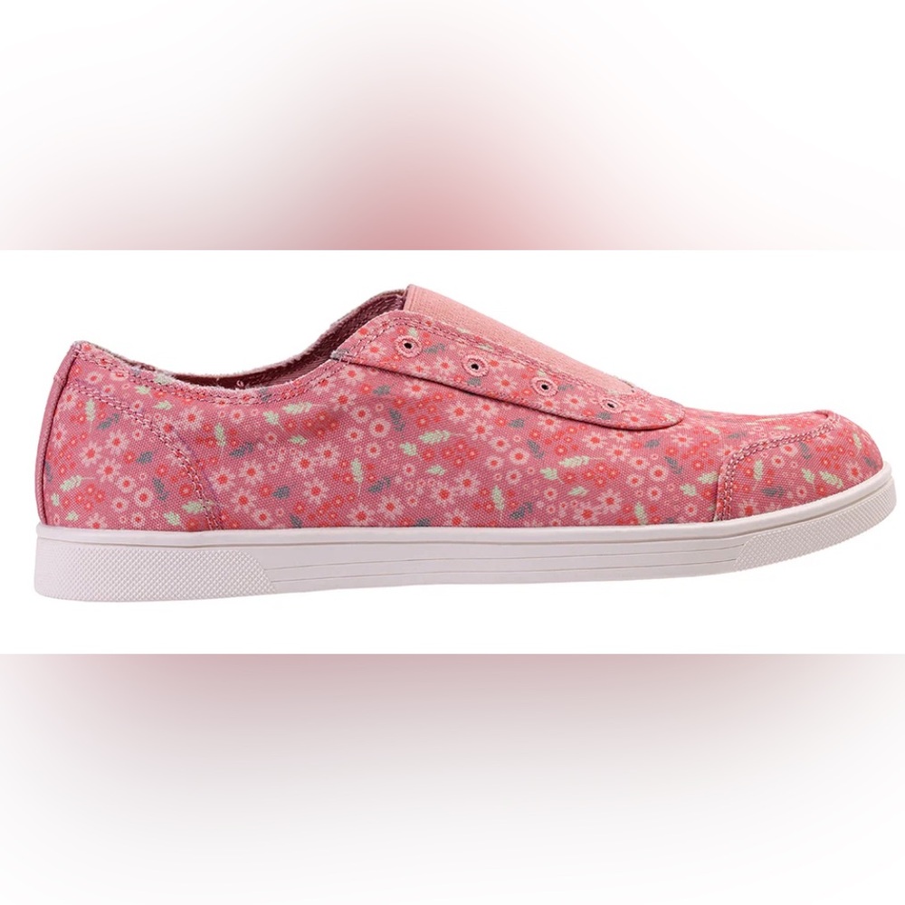 NWT Spenco Orthotic Canvas Slip-On Shoes Santa Maria in Pink Floral Size 11